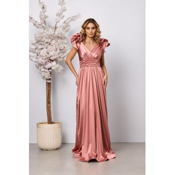 Rochie de ocazie Yasemin Somon ieftina