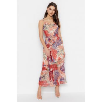Rochie evazata cu model grafic