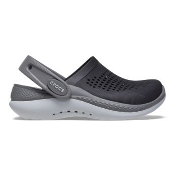 Saboți Crocs LiteRide 360 Clog Toddlers Negru - Black/Slate Grey