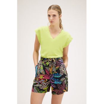 Bluza uni cu decolteu in V