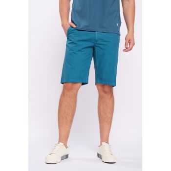 Pantaloni scurti chino cu fermoar