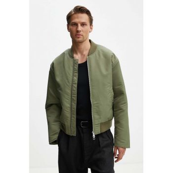Sunflower geaca bomber barbati, culoarea verde, de tranzitie, 4140