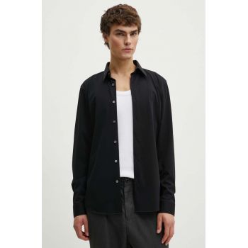 Theory camasa barbati, culoarea negru, cu guler clasic, regular, J0794505