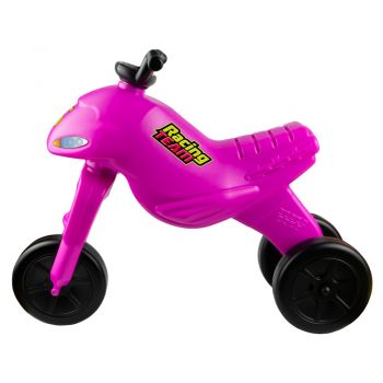 Tricicleta pentru copii fara pedale Pink de la 2 ani pana la greutatea maxima admisa de 25 kg, inaltime pana la scaun 35 cm