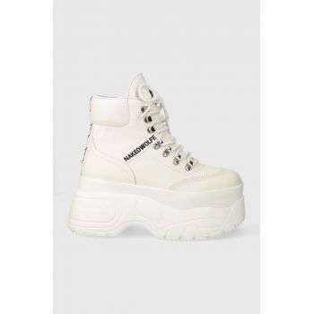 Naked Wolfe sneakers din piele Spike culoarea alb Naked Wolfe sneakers din piele Spike culoarea alb