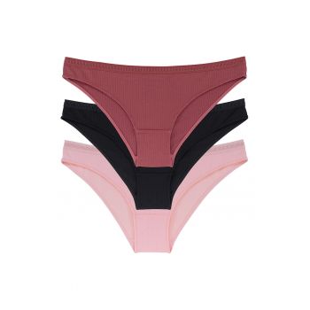 Set de chiloti cu aspect striat Tiffany - 3 perechi