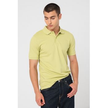 Tricou polo din amestec de bumbac organic