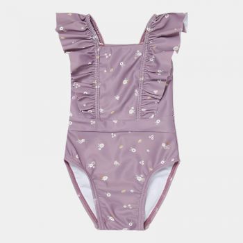 Costum de baie pentru fete, anti-UV, Mauve