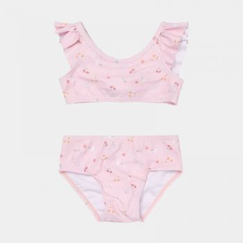 Costum de baie pentru fete din 2 piese, anti-UV, Little Pink Flowers