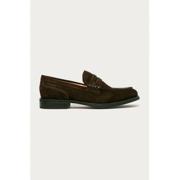 Vagabond Shoemakers Mocasini din piele întoarsă bărbați, culoarea maro