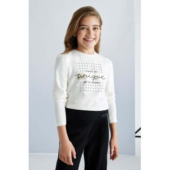 Mayoral longsleeve din bumbac pentru copii culoarea bej, 830