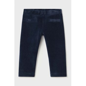 Mayoral pantaloni copii culoarea albastru marin, neted, 514