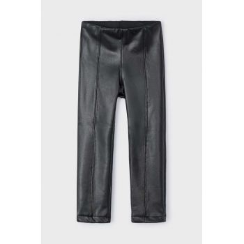 Mayoral pantaloni copii culoarea negru, neted, 4701