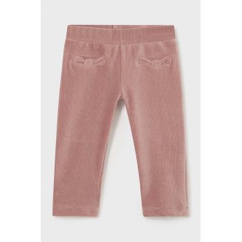 Mayoral pantaloni copii culoarea roz, neted, 514