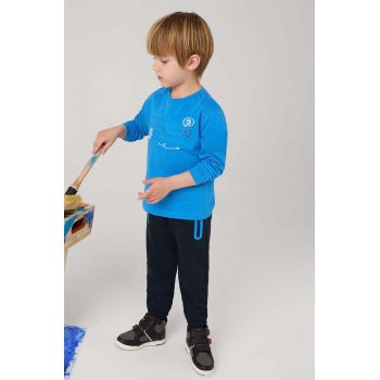 Mayoral pantaloni de trening pentru copii culoarea albastru marin, neted, 4542