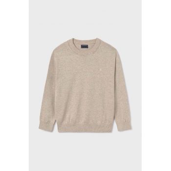 Mayoral pulover de bumbac pentru copii culoarea bej, light, 354