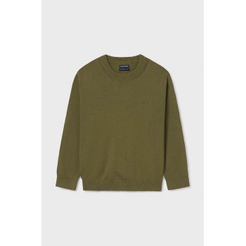 Mayoral pulover de bumbac pentru copii culoarea verde, light, 354