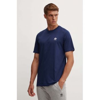 adidas Originals tricou din bumbac barbati, culoarea albastru marin, neted, IZ2097