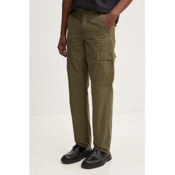 Levi's pantaloni barbati, culoarea verde, drept
