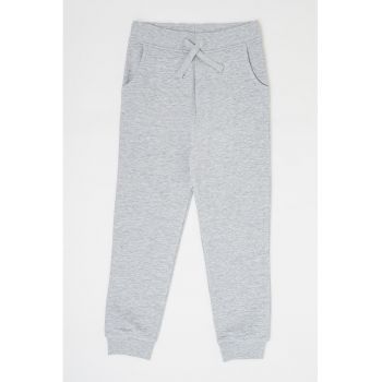 Pantaloni de trening de bumbac talie ajustabila