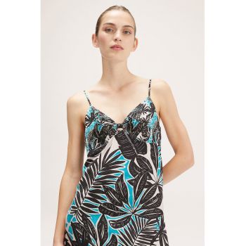 Rochie cu decolteu in V si bretele ajustabile