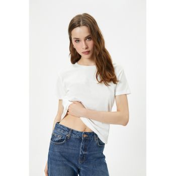 Tricou cu decolteu rotund