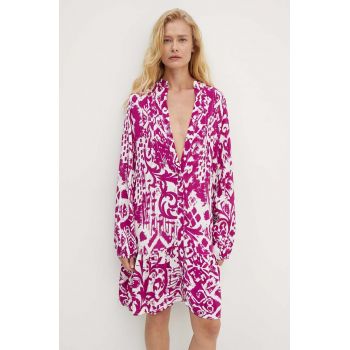 Answear Lab rochie culoarea roz, mini, evazati