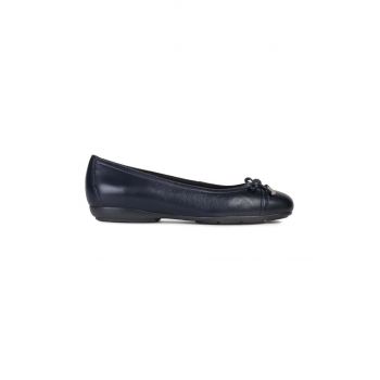 Geox balerini de piele D ANNYTAH culoarea albastru marin, D927ND 00085 C4002