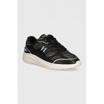 Karl Lagerfeld sneakers din piele SERGER culoarea negru, KL63620 de firma originali