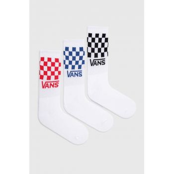 Vans sosete 3-pack culoarea alb, VN000F0WWHT1