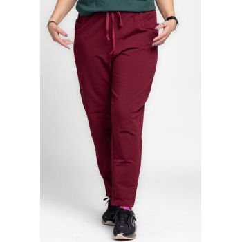 Pantaloni bordo casual sport din bumbac cu buzunare laterale
