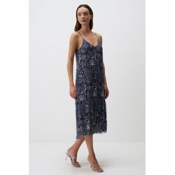 Rochie midi fara maneci - cu model