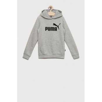 Puma bluza copii culoarea gri, cu imprimeu
