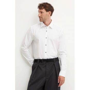 BOSS camasa barbati, culoarea alb, cu guler clasic, slim, 50519867
