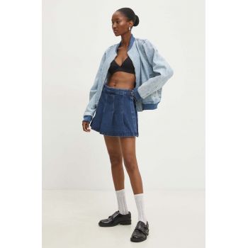 Answear Lab geacă din denim femei, de tranziție