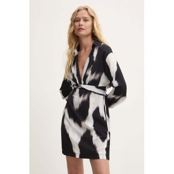 Answear Lab rochie culoarea negru, mini, evazati