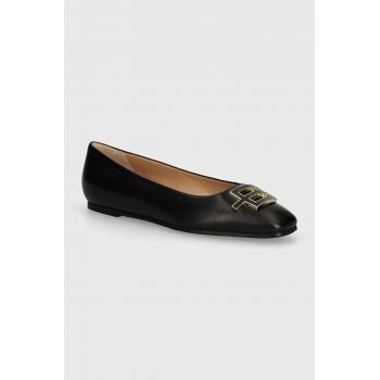Baldinini balerini de piele culoarea negru, D5B027P1VITE