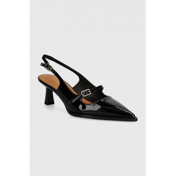 Billi Bi stilettos de piele culoarea negru, A7465