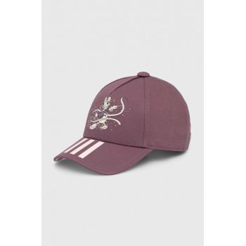 adidas Performance șapcă de baseball pentru copii LK MD CAP culoarea violet, cu imprimeu, IW1124