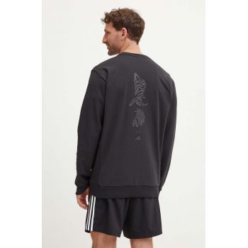 adidas Performance hanorac de antrenament culoarea negru, cu imprimeu, JF4238
