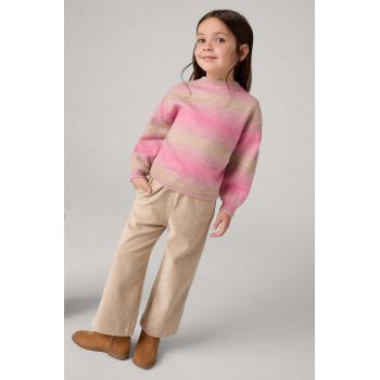 Mayoral pantaloni din catifea pentru copii culoarea bej, neted, 4544