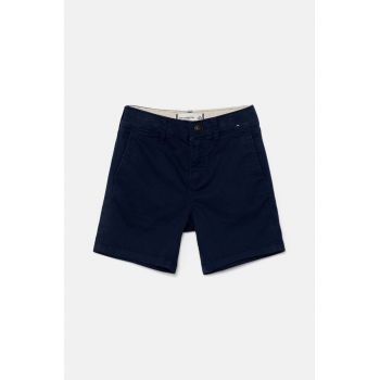 Abercrombie & Fitch pantaloni scurti copii culoarea albastru marin, talie reglabila, KI228-4027