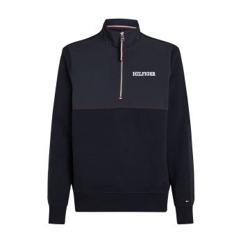 Bluza de trening cu fenta cu fermoar