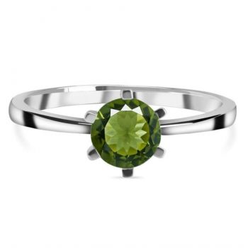Inel moldavit din argint Round 6 mm