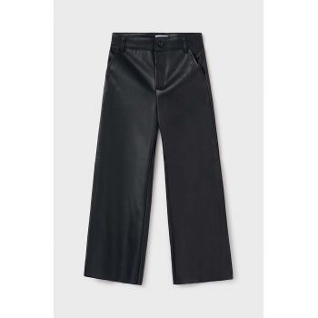 Mayoral pantaloni copii culoarea negru, neted, 7550