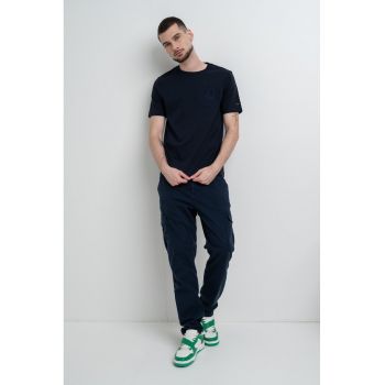 Tricou din amestec de bumbac cu detaliu logo