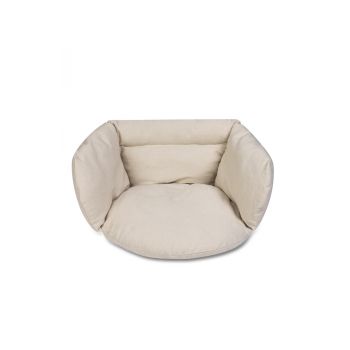 Perna pentru leagan tip cuib, Ikonka, cu captuseala moale, dimensiune 56 x 63 x 36 cm, Ecru