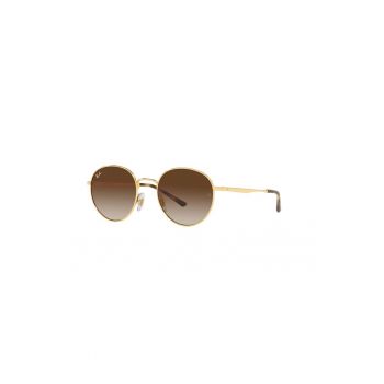 Ochelari de soare rotunzi unisex cu lentile in degrade