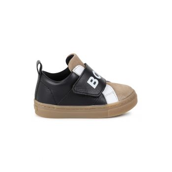 Pantofi sport din piele cu inchidere velcro
