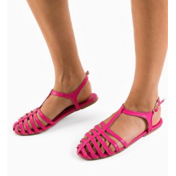 Sandale dama Obsessy Fuchsia ieftine la reducere